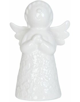 decoration - Angel 9x6x14 cm in white