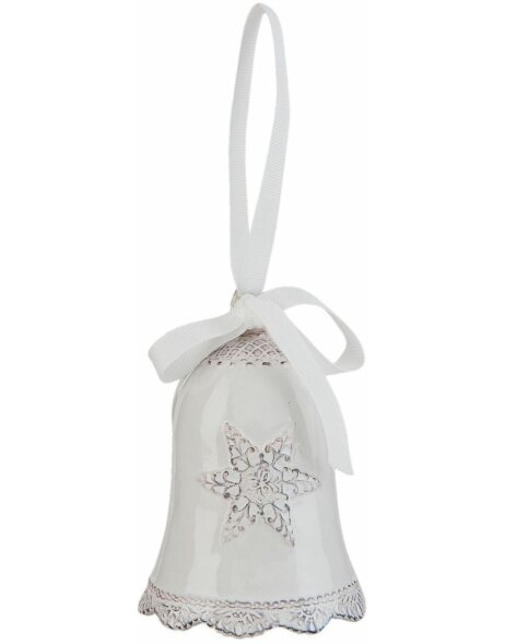 6CE0529 Clayre Eef bauble - Bell white