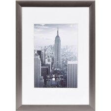 Bilderrahmen Alurahmen Manhattan grau 10x15 cm
