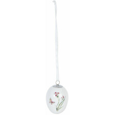 decoration hanger Easter Egg - 6CE0625 Clayre Eef white