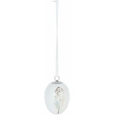 decoration hanger Easter Egg - 6CE0631 Clayre Eef white