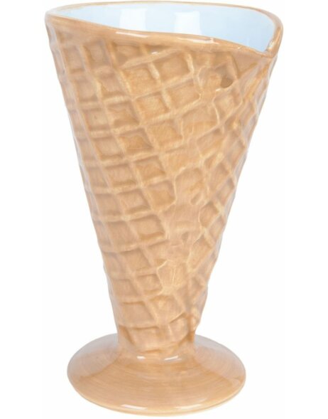6CE0666 - ice cream cup brown/blue - cone