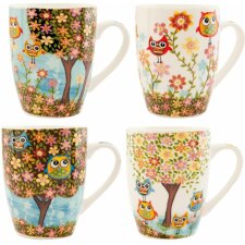 Clayre & Eef set of 4 mugs colourful - 6CEMS0003