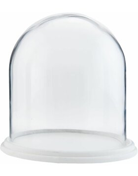 Clayre &amp; Eef Glass Bell Jar 22x23 cm Transparent -...