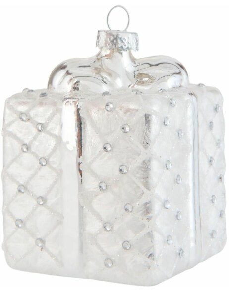 6GL1768 Clayre Eef bauble - Gift white