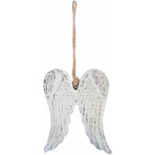 decoration hanger Wings - 6H1067M Clayre Eef white (shabby)