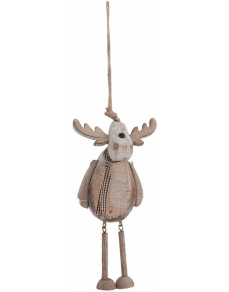 decoration hanger reindeer - 6H1074 Clayre Eef brown/natural