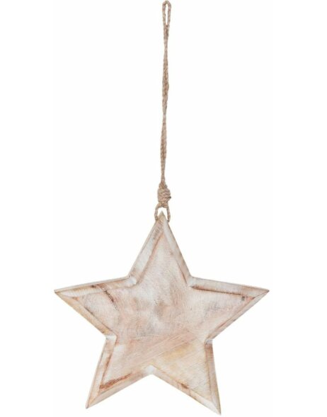 Colgante decorativo Estrella - 6H1109M Clayre Eef marr&oacute;n