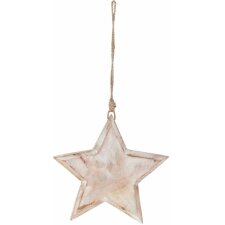 Colgante decorativo Estrella - 6H1109M Clayre Eef marrón