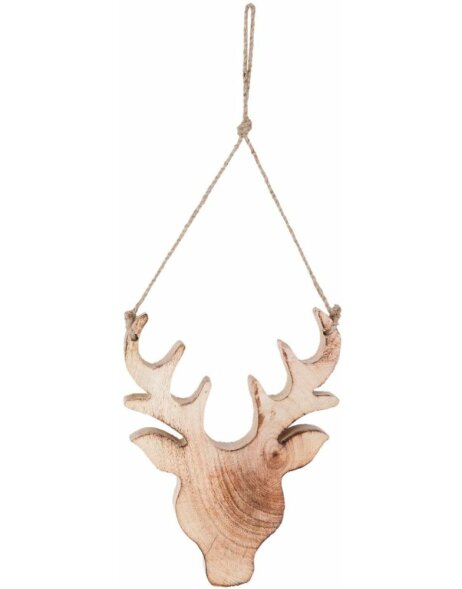 decoration hanger reindeer - 6H1110 Clayre Eef brown