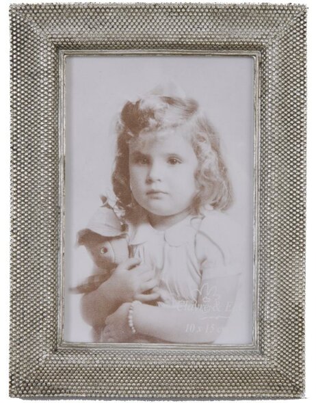2942 antique picture frames silver 10x15 cm