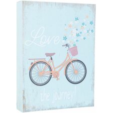Text plate Romantic in colourful/blue - 6H1250 Clayre Eef