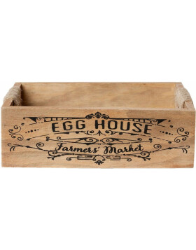 6H1399 Clayre Eef - Eierhalter braun aus Holz