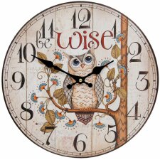 Reloj OWL 34x4 cm - 6KL0369 Clayre Eef