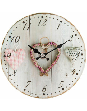clock HEARTS 17x4 cm  - 6KL0388 Clayre Eef