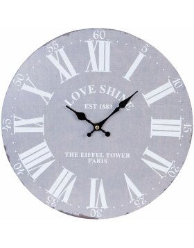 Uhr LOVE SHINE 34x4 cm - 6KL0416 Clayre Eef