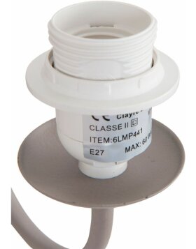 Wandlampen-Halterung grau - 6LMP441 Clayre Eef
