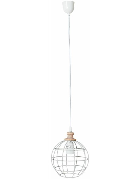 Hanglamp 18x22 cm wit