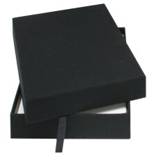 Boîte à photos noire AMBOOR avec 10 passe-partout 13x18 cm