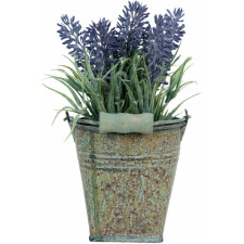6PL0188 lavender pot 9x17 cm by Clayre & Eef