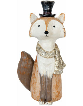 fox-decoration figure polyresin - 10x8x21 cm