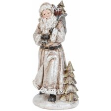 Father Christmas figure natural - 6PR0822 Clayre Eef