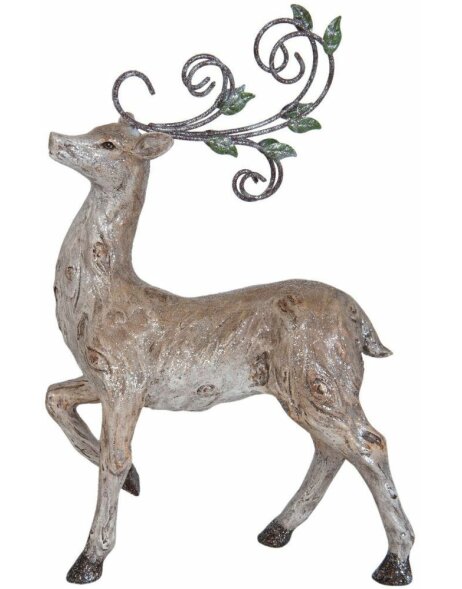 Deer - decoration in silver by Clayre &amp; Eef