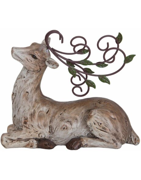 Deer - decoration in brown by Clayre &amp; Eef
