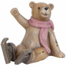 BEAR - decoration figure in shabby brown by Clayre & Eef