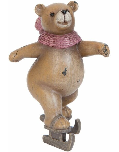 Teddy - decoration figure in brown by Clayre &amp; Eef