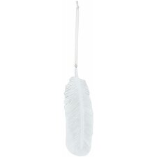 decoration hanger Feather - 6PR1067 Clayre Eef white