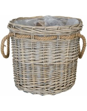 flower basket in brown/natural - 6RO0352S Clayre & Eef