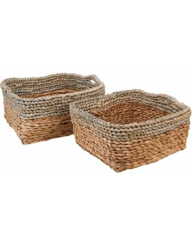 Lote de 2 cestas de color marrón - 6RO0355 Clayre & Eef