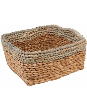 set of 2 baskets in brown/grey - 6RO0355 Clayre & Eef