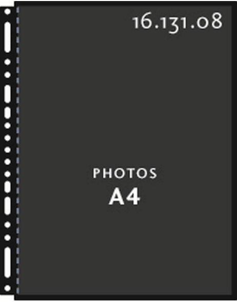 Bolsas de fotos Henzo A4 con incrustaci&oacute;n negra