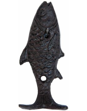 hook FISH - 6x23x48 cm brown