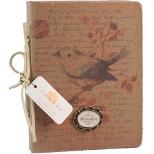 6PA0037 Carnet de notes Oiseaux 14 x18 cm 160 pages