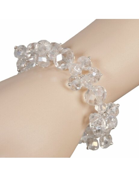 Bracelet B0100325 Clayre Eef plastic transparent/white