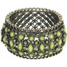 Bracelet B0100454 Clayre Eef plastic green/dark silver