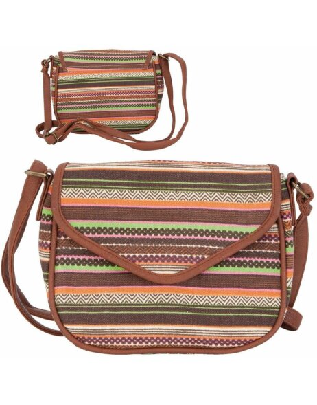 BAG204 handbag 21x1x4x17 cm - colourful