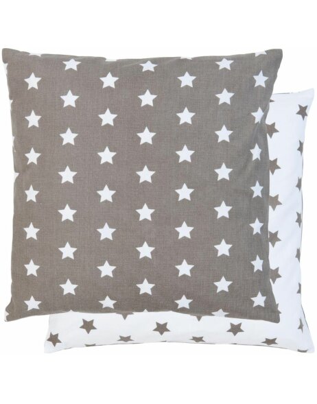 CATCH A STAR pillow case 40x40 cm taupe/white