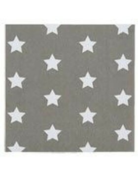 CATCH A STAR Papierservietten 20 St. 33x33 cm taupe-weiß