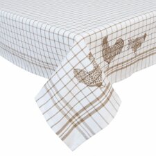 COUNTRY SIDE CHICKEN tablecloth 130x180 cm in natur/beige