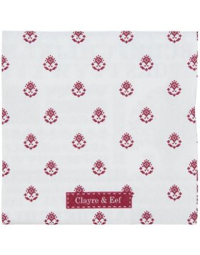 Cross Stitched Pattern serviettes en papier 20 pcs rouge 33x33 cm