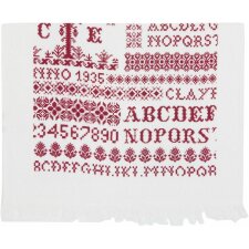 guest towel red/natural - CTCSPR Clayre Eef