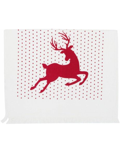 guest towel red/white - CXHD Clayre Eef