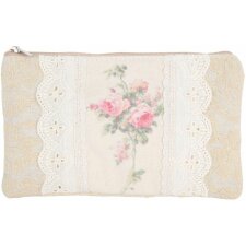 Lace - makeup bag in rosé/white by Clayre & Eef