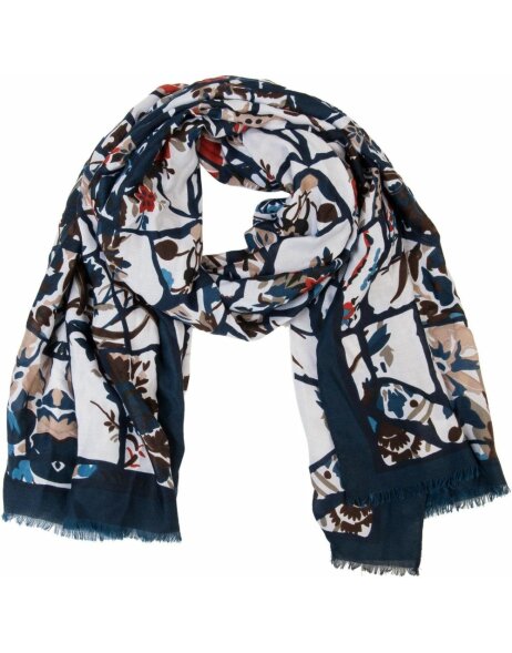 Sjaal-doek jzsc0057bl Clayre Eef in kleurrijk blauw