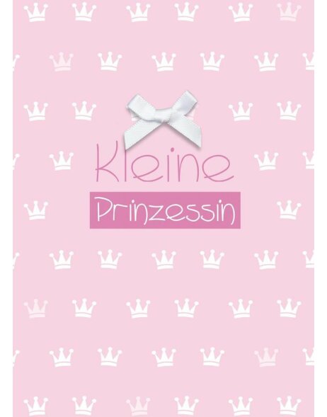Card for a baby  girl in pink Kleine Prinzessin