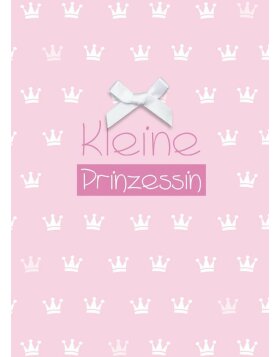 Card for a baby  girl in pink Kleine Prinzessin